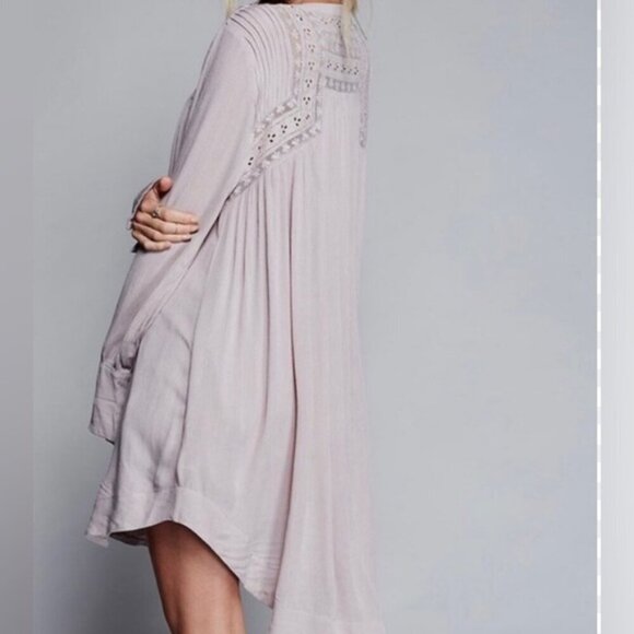 Free People Courtney's Victorian Shirt Dress - Picture 2 of 12